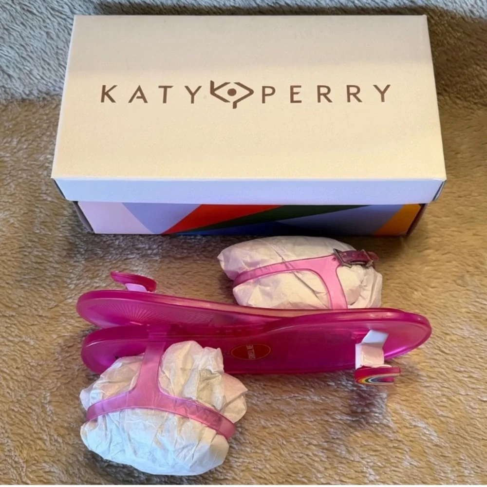 KATY PERRY The Geli Pink Rainbow Sandals - Picture 8 of 9